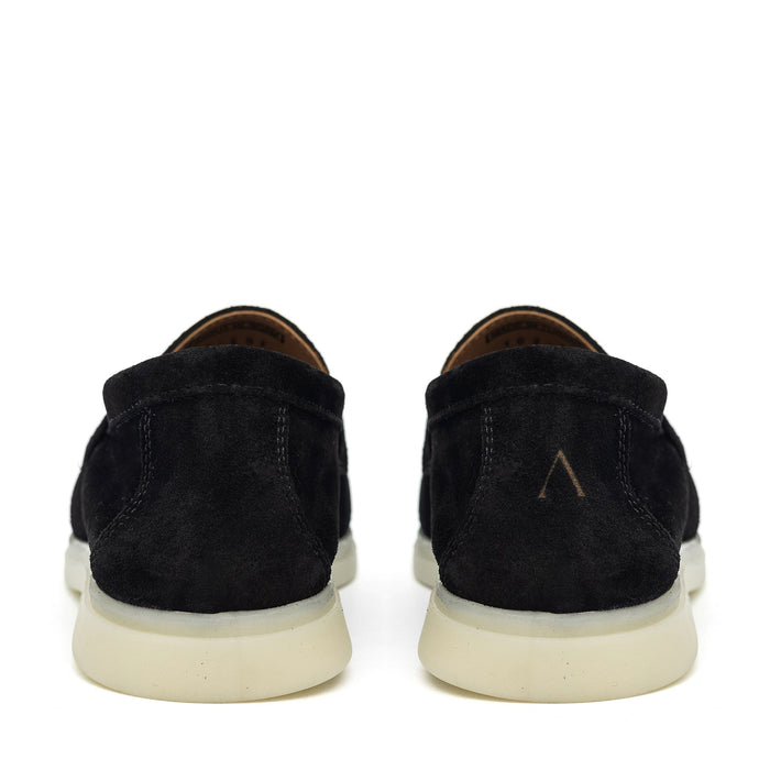 Torino Suede Loafers - Black