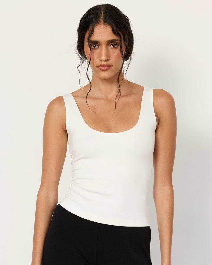 Inez Tank Top - White