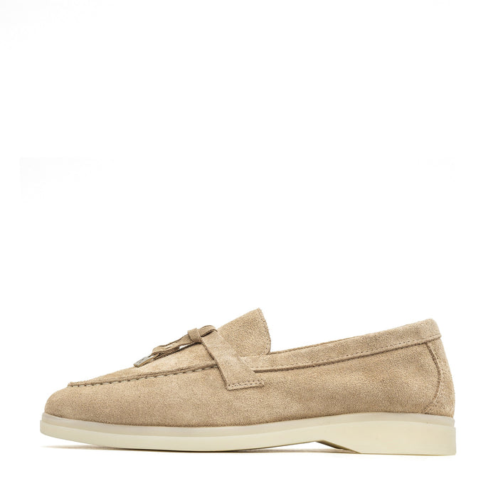 Torino Suede Loafers - Beige