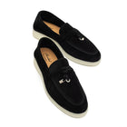 Torino Suede Loafers - Black