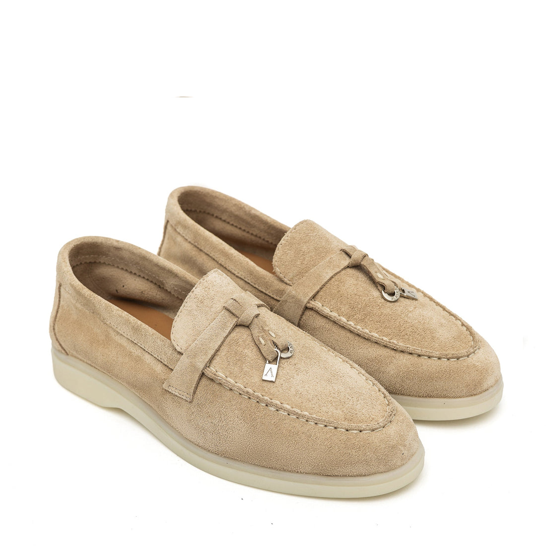 Torino Suede Loafers - Beige