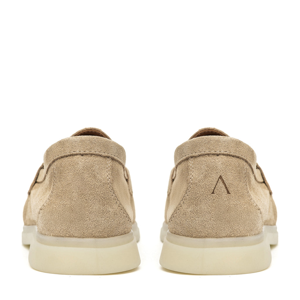 Torino Suede Loafers in Beige