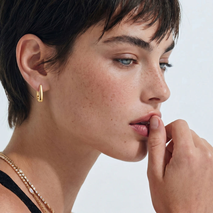 Olympia Huggie Earrings