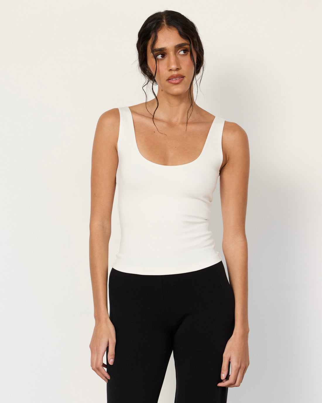 Inez Tank Top - White