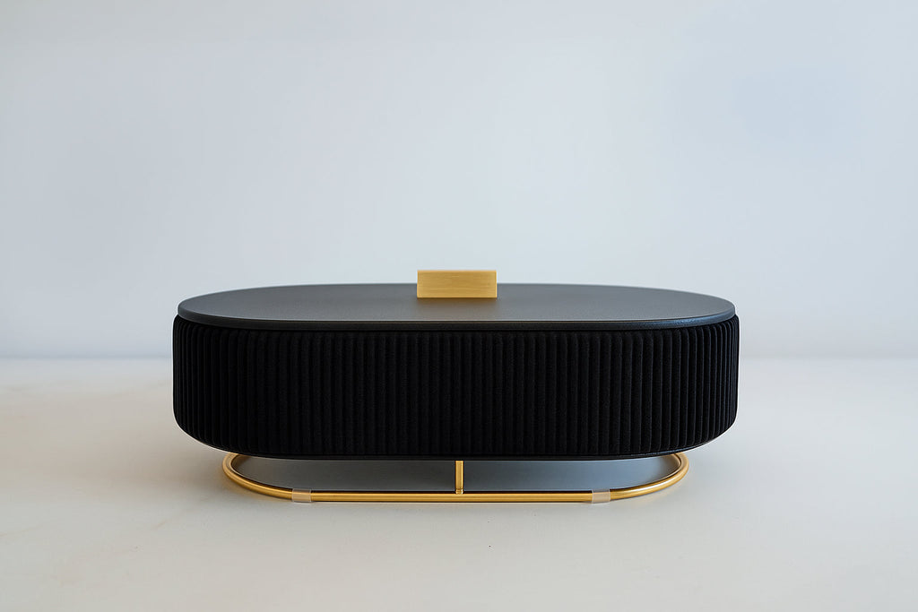 Ava Mirror Jewelry Box - Noir