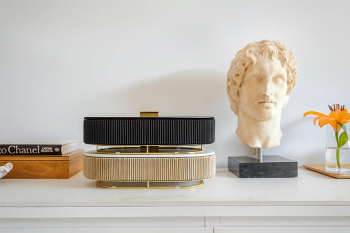 Ava Mirror Jewelry Box - Noir